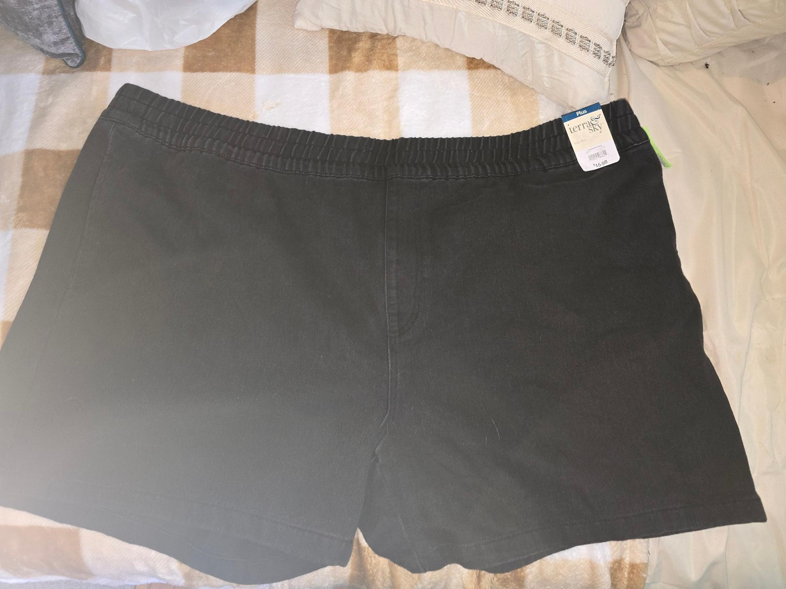 Terra & Sky NTW Womans black shorts.