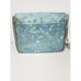 Abbi New York Teal/Blue/Green Dragonfly Print Gold Trim Satin Laptop/Briefcase