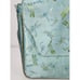 Abbi New York Teal/Blue/Green Dragonfly Print Gold Trim Satin Laptop/Briefcase