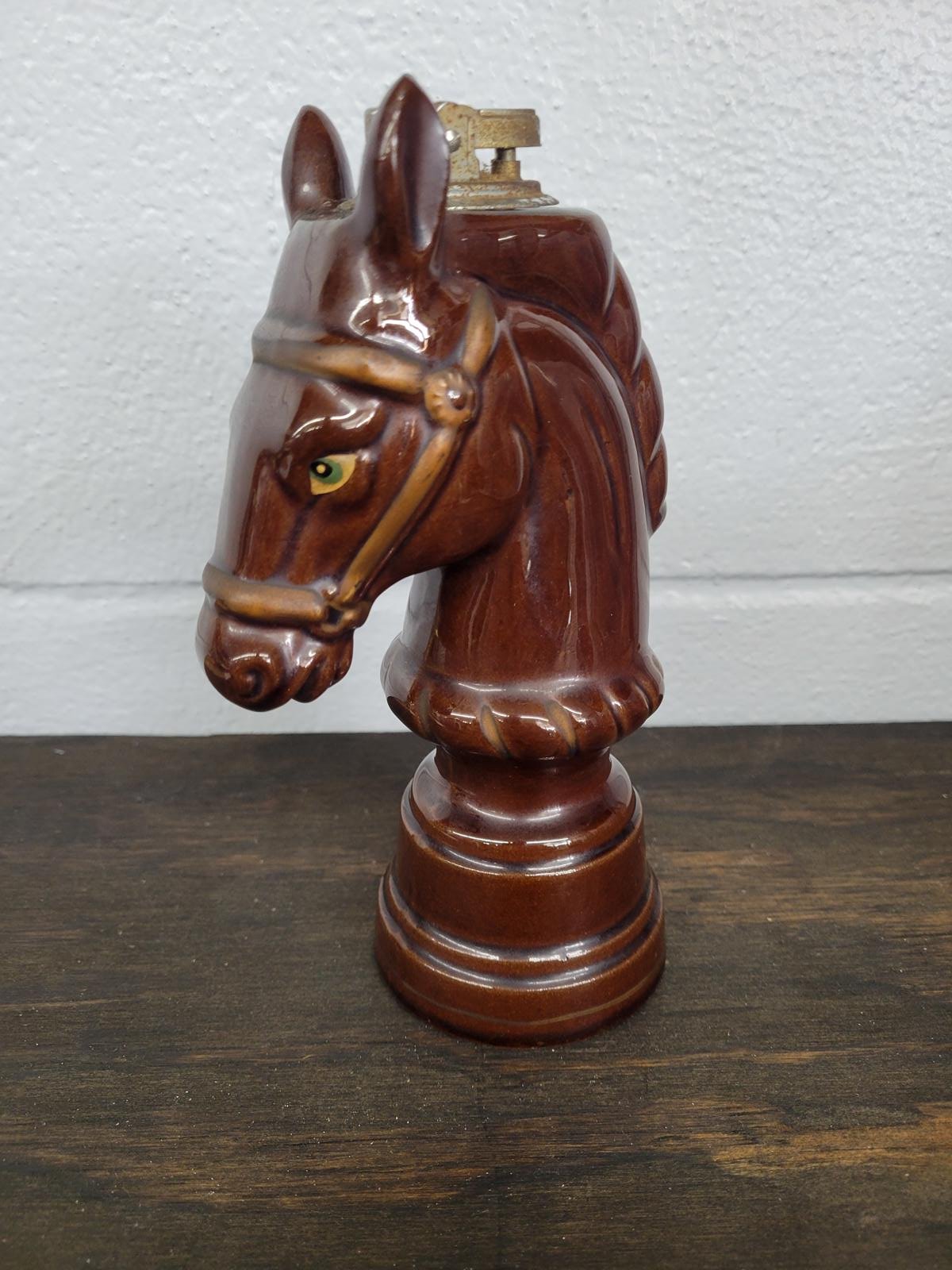 Vintage Horse Head Tabletop Lighter