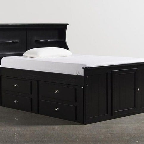 Living Spaces Black Bedroom 4 Piece Set