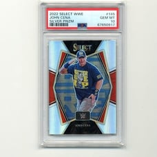 2022 Panini Select WWE #145 John Cena Silver Prizm PSA 10 Gem Mint Pop 3