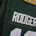 Nike NFL Green Bay Packers 12 Rodgers Jersey Short Sleeve Girls Youth Unisex