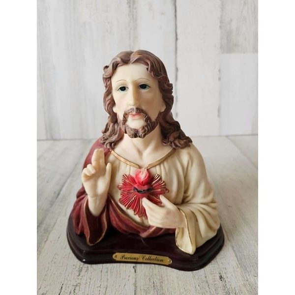 Jesus heart precious collection bust statue figurine religious