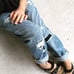 BP Distressed Patchwork Boyfriend Jeans