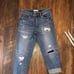 BP Distressed Patchwork Boyfriend Jeans
