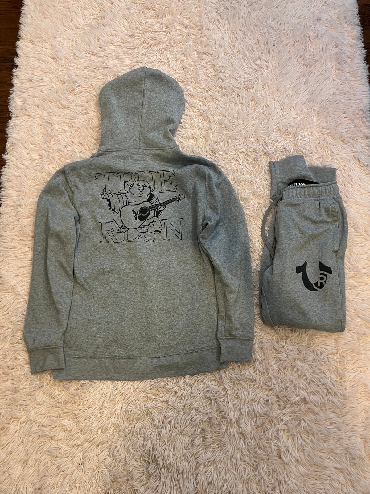 True Religion Tracksuit Set Grey Size Small