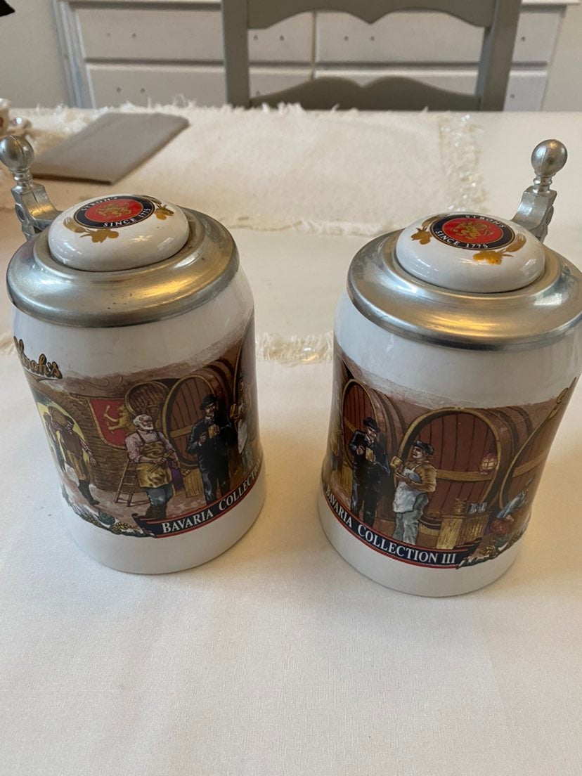 Stroh's Bavaria Collection Steins