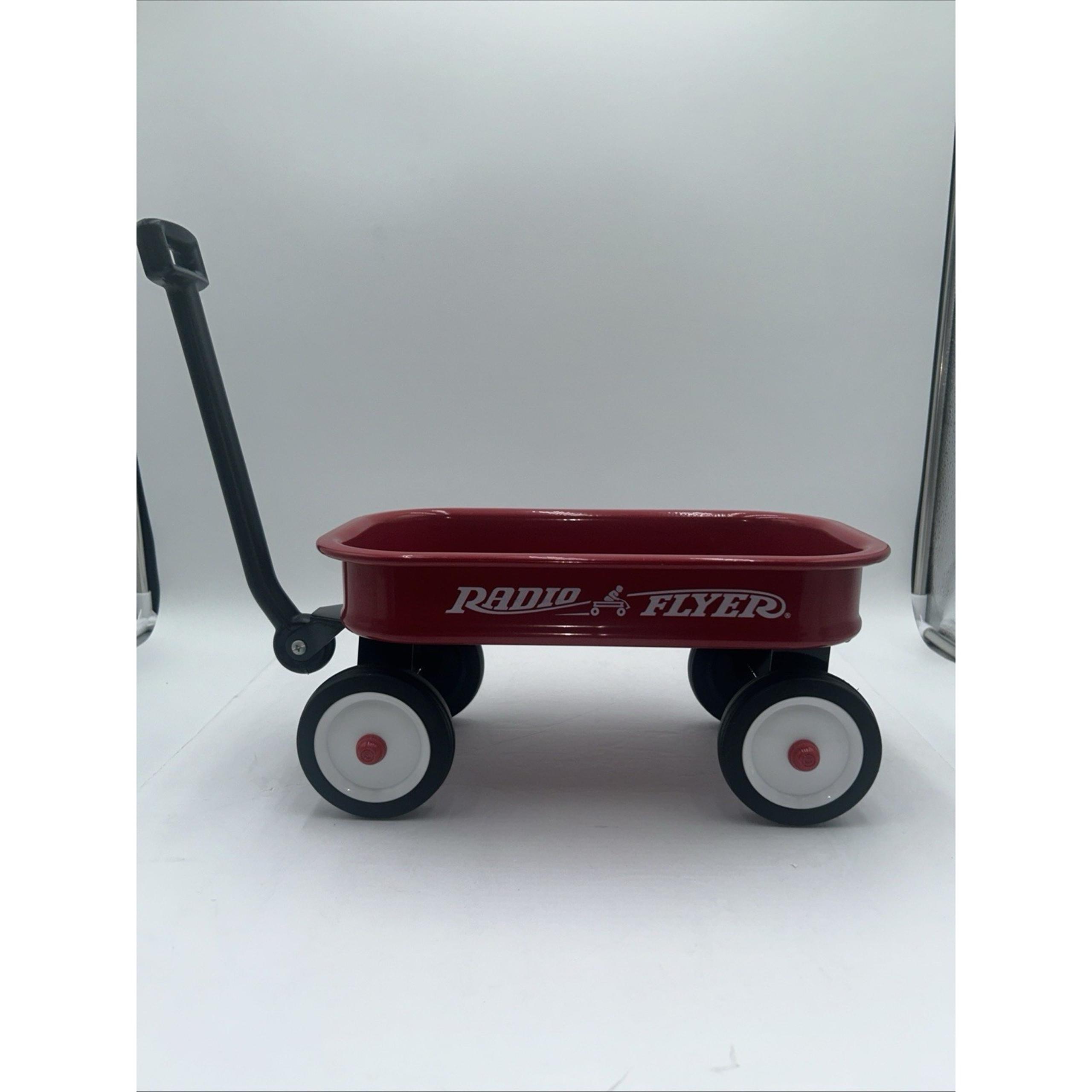 Radio Flyer Kids Little Red Wagon Working Handle Metal Toy Small Mini