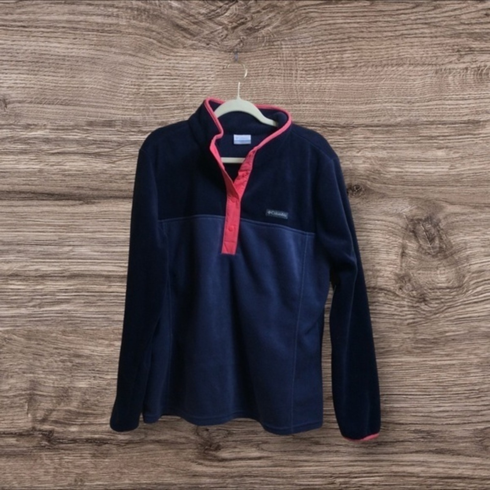NWT Columbia XXL Benton Springs 1/2 snap pull over. Blue.