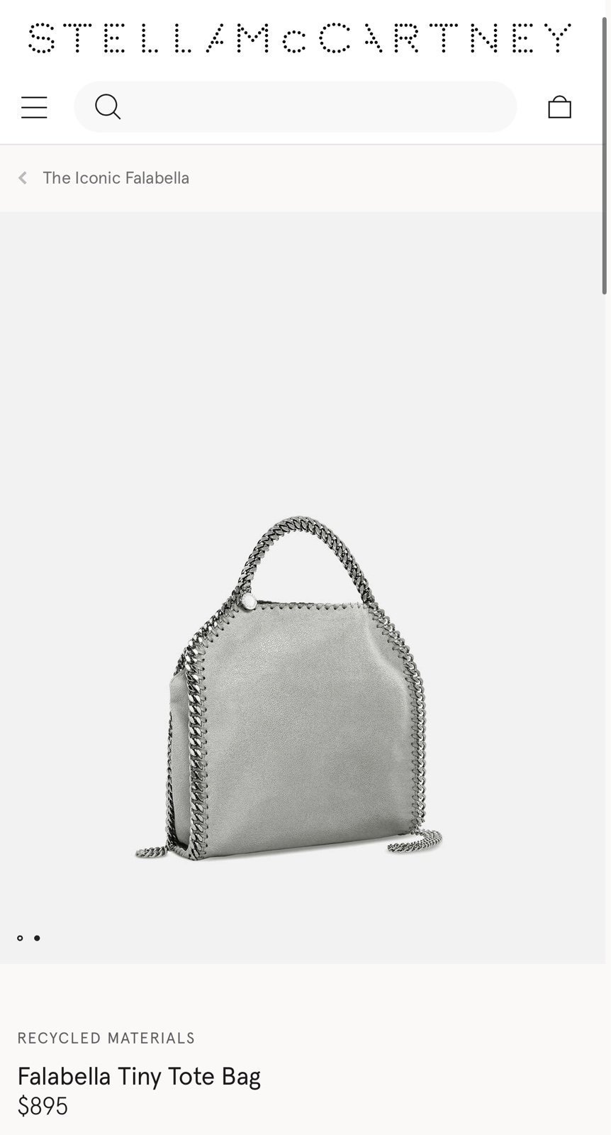 Stella McCartney Falabella Tiny Tote Bag