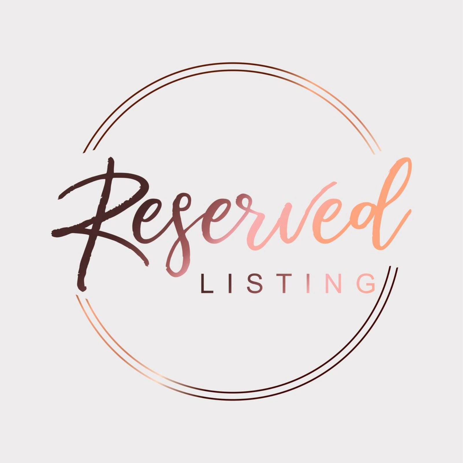 Reserved Listing