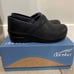 Dansko leather clogs 36 blueberry