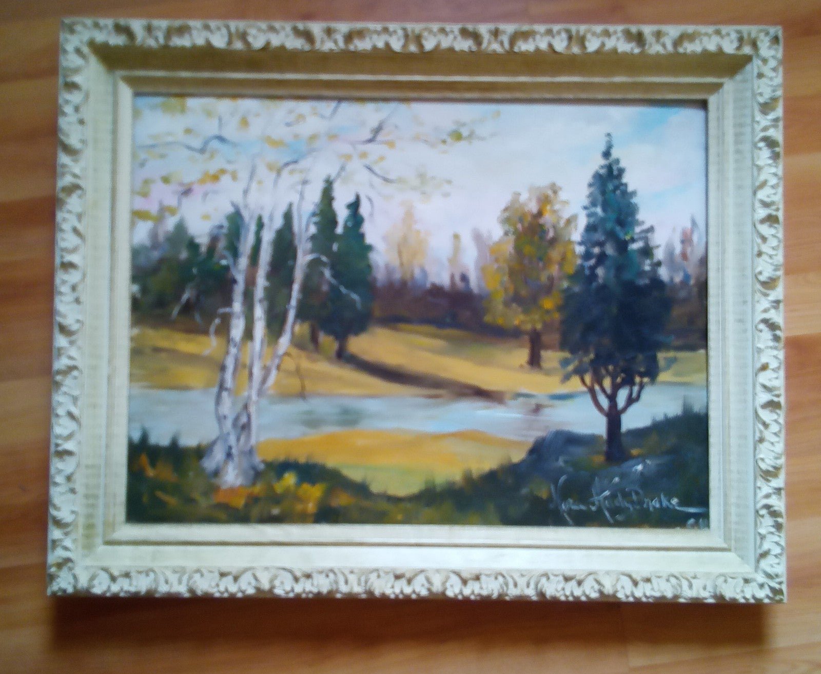 NORA ADDY DRAKE ORIGINAL OIL ON CANVAS SIGNED DATED 1964