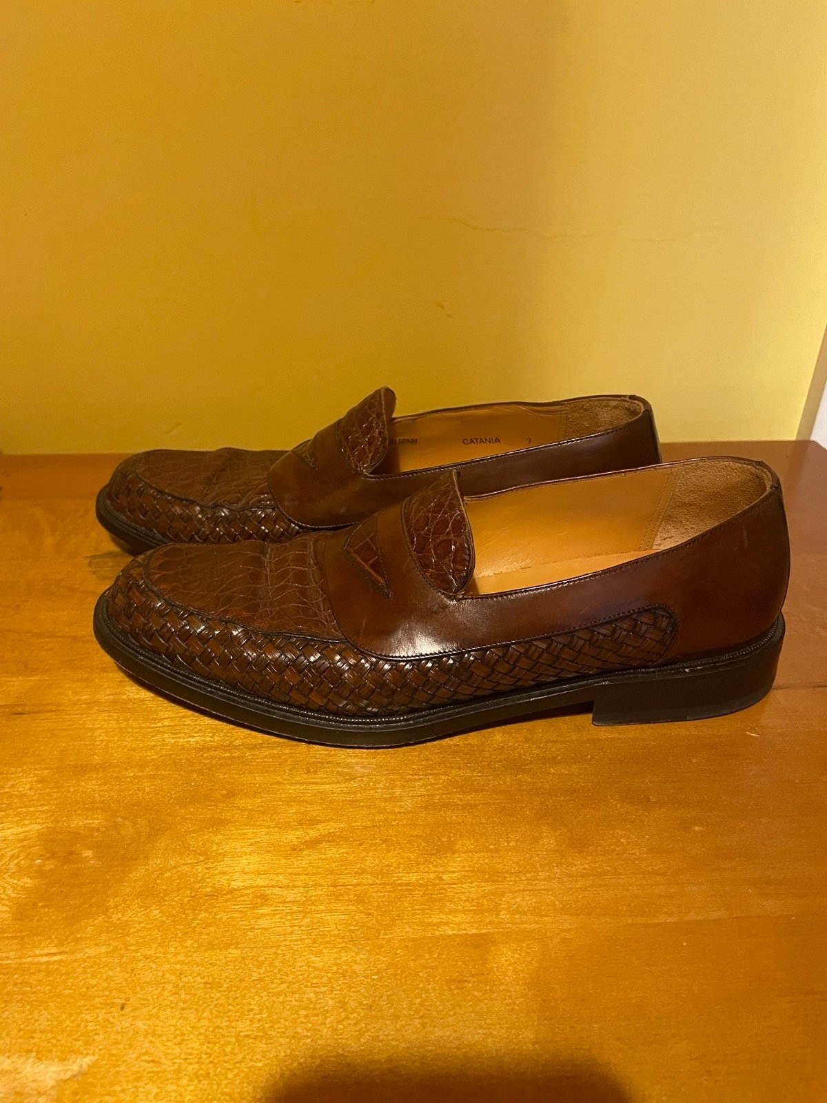 Mezlan Crocodile Loafers