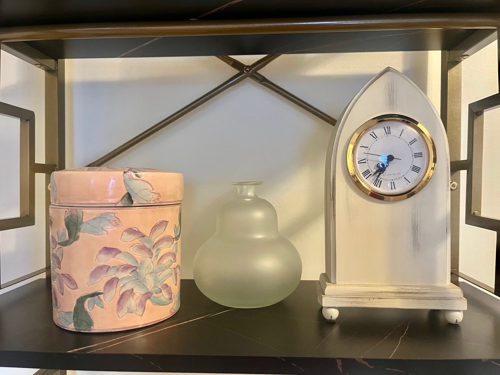 Trio of Ethan Allen Vintage Shelf Decor
