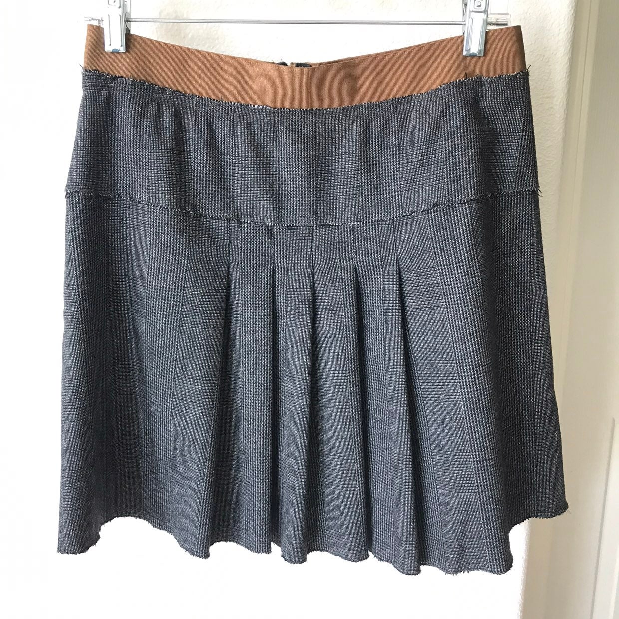 Dolce & Gabanna Tartan Plaid Grey Skirt