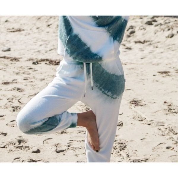 Blanket blend white and turquoise tie dye - Brody Jenner x feat Jogger
