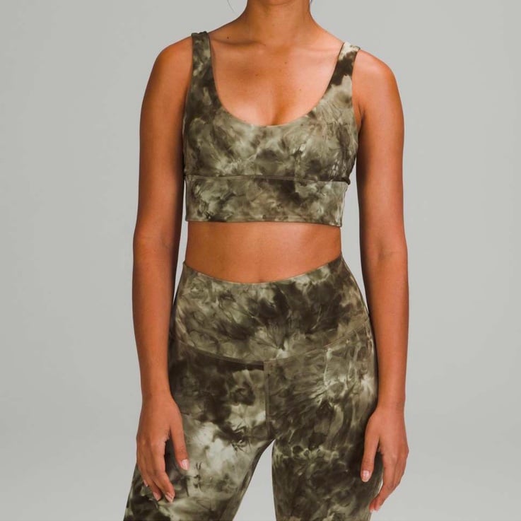 Lululemon Align Reversible Bra Diamond Dye Light Sage Medium 6