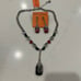 Betsey Johnson Halloween Rich Witch Green Hand Necklace and Pink Hand Earrings