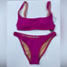 NWT J. Crew Bikini Bundle Radiant Fuscia Square Neck Top and 2 Bottoms Size XS
