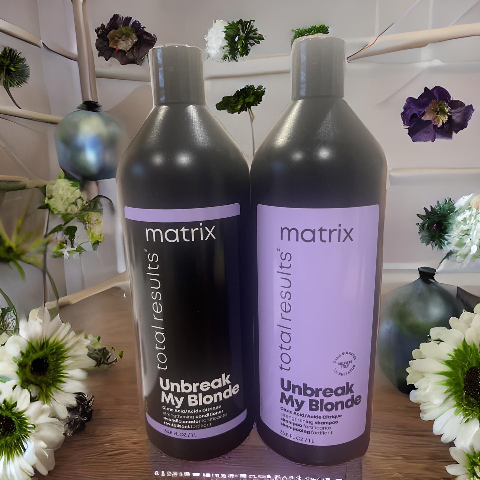 Matrix Total Results Unbreak My Blonde Shampoo Conditioner 33.8 oz Liter