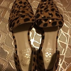 Vince Camuto Leopard Wenerly D’Orsay studded Loafer Size 6.5