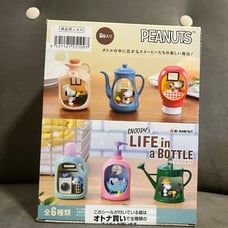 RE-MENT Peanuts SNOOPY's LIFE in a BOTTLE 6Pack Complete Box Set