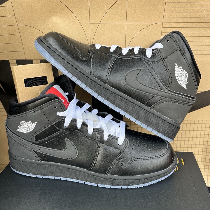 NEW Air Jordan 1 Mid GS Black Metallic Reimagined HV5180-010 7Y/Womens 8.5