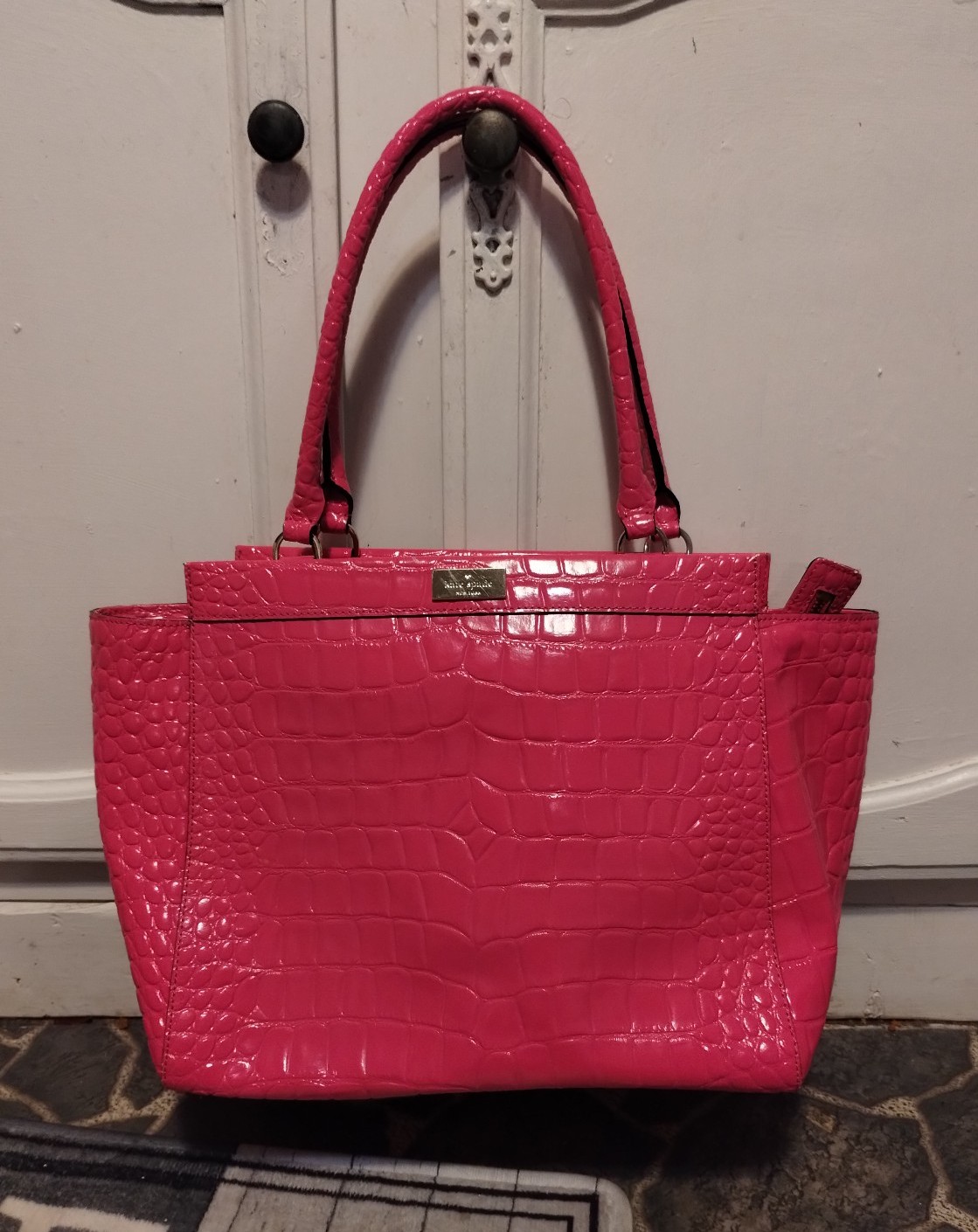 Kate Spade pink sapphire leather satchel