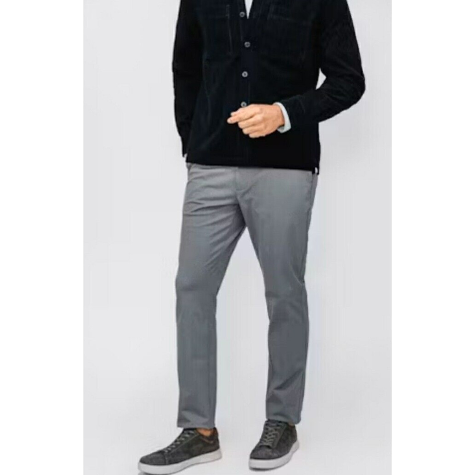 MINISTRY OF SUPPLY Mens Kinetic Pants Grey 36x36 Tapered Stretch NWT