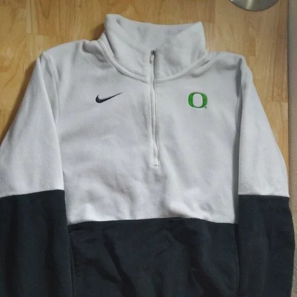 Vintage Nike Oregon Ducks Pullover 1/4 Zip Fleece Jacket