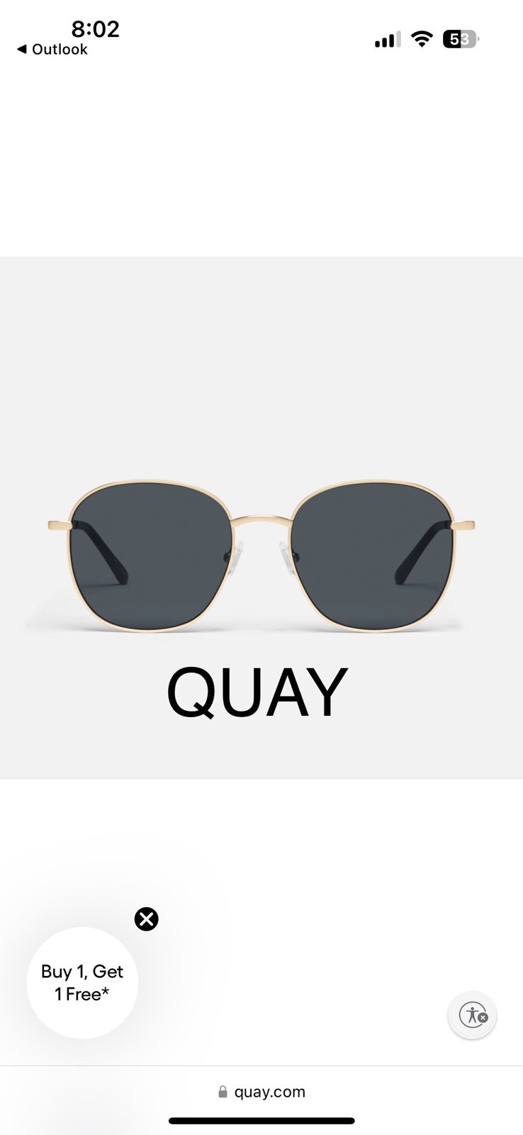 QUAY Polarized Jezabell Sunglasses