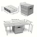 Storage Bins Outdoor Folding Table Small Size Suitable 5.55gal -vd52