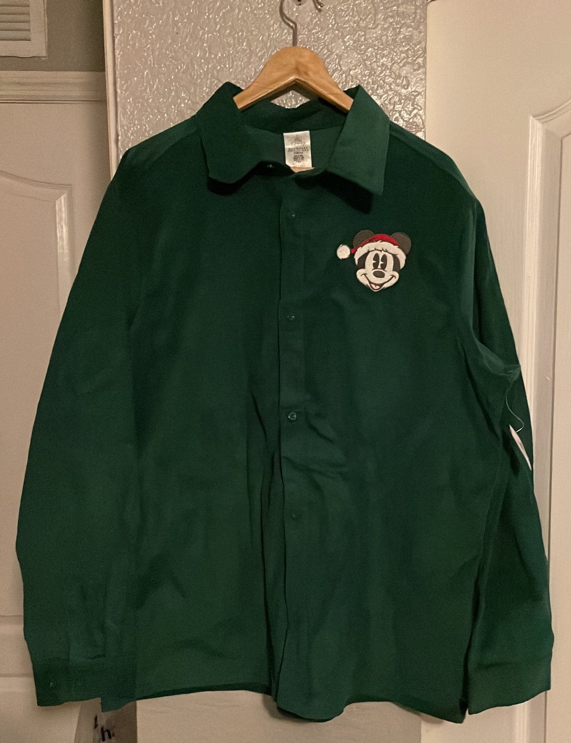 Mickey Mouse Corduroy Christmas Shirt for Adults