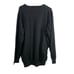 LL Bean Sweater Mens Cotton Cashmere V Neck Long Sleeve Pullover Black XXL Tall