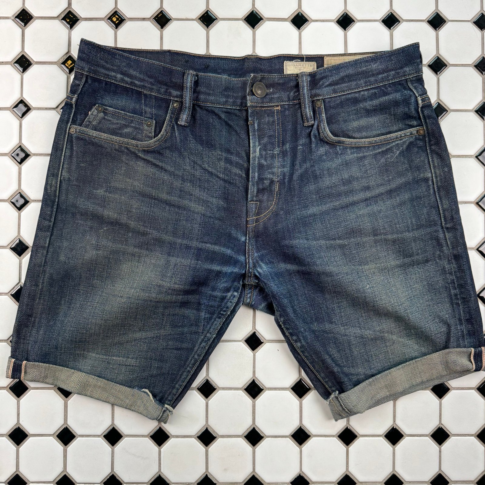 Allsaints Spitalfields Denim Shorts 32”