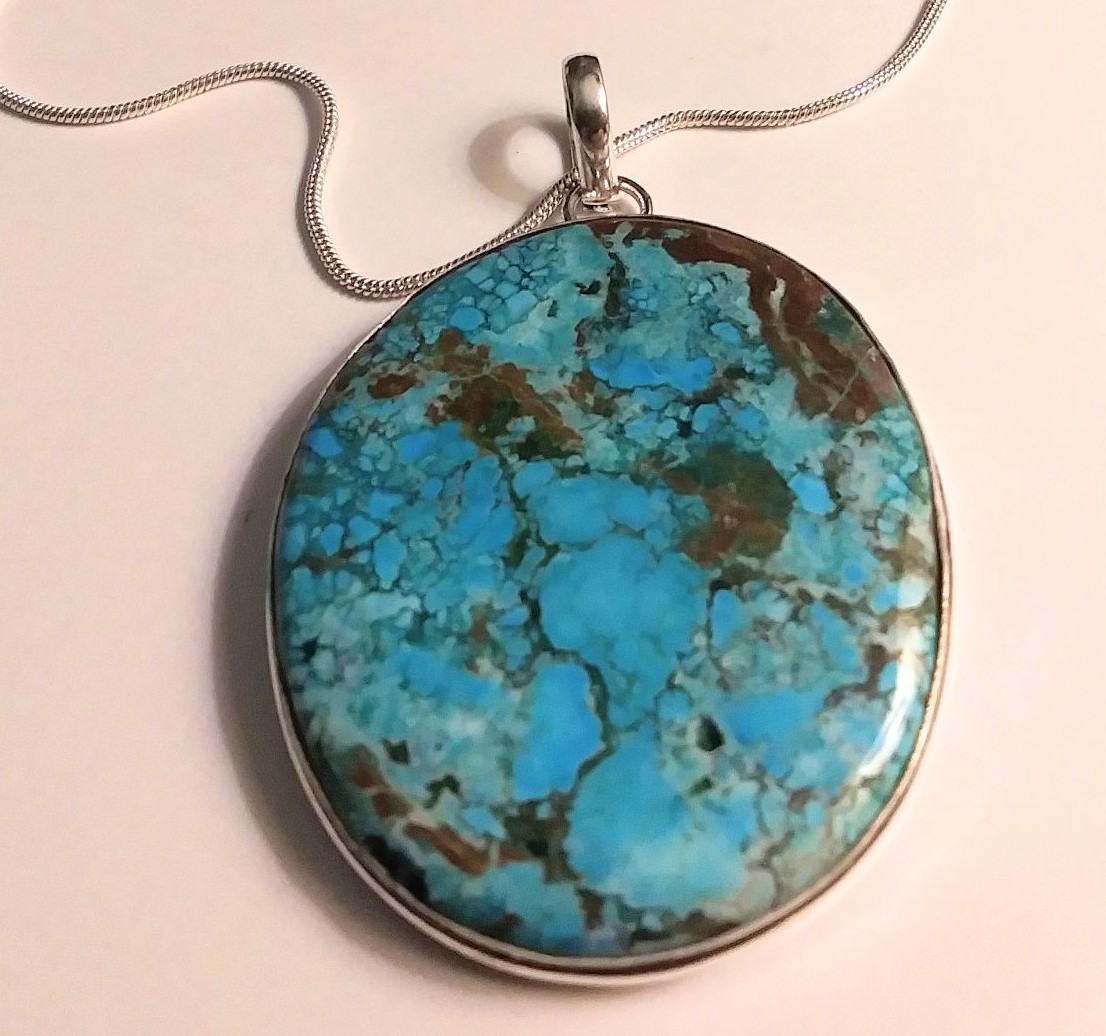 925 Sterling Silver Turquoise Necklace
