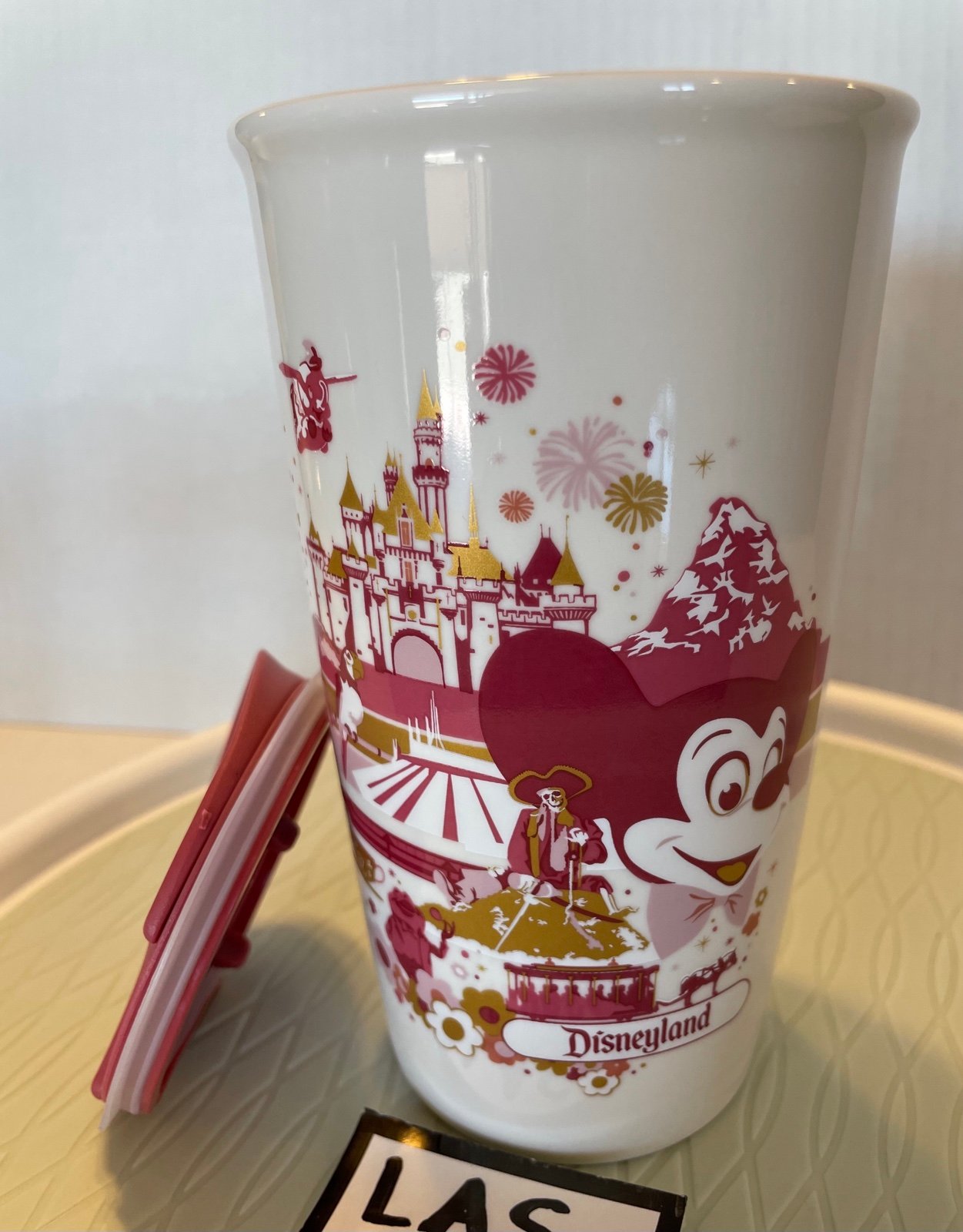 New Starbucks Disney tumbler Disneyland 12 fl oz Ceramic Disney Hollywood