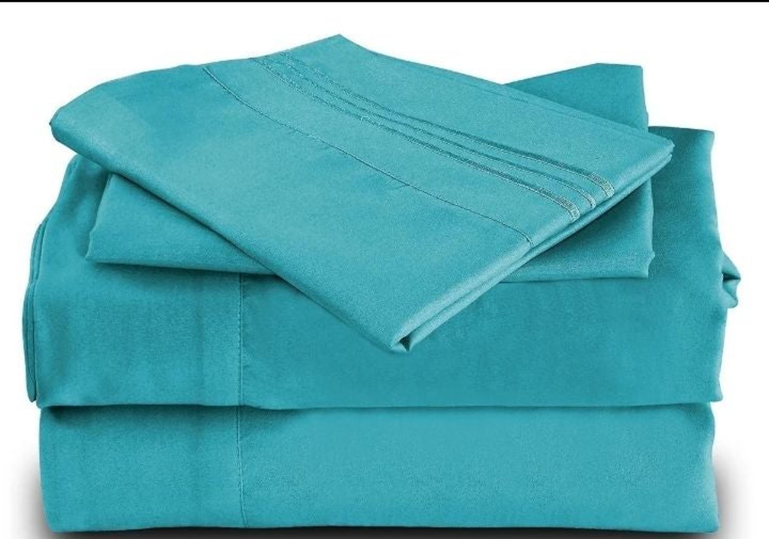 ULTRA SOFT QUEEN SIZE COOL BAMBOO SHEET SET TEAL