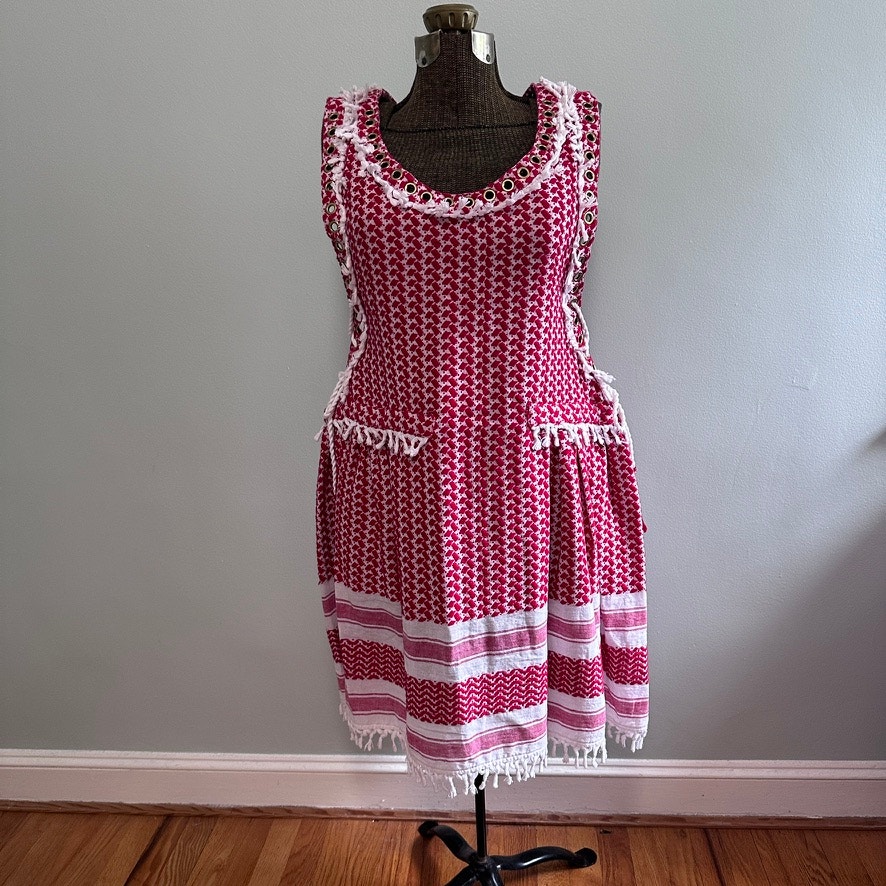Dodo Bar Or Fatima red swim cover up Resort wear size M