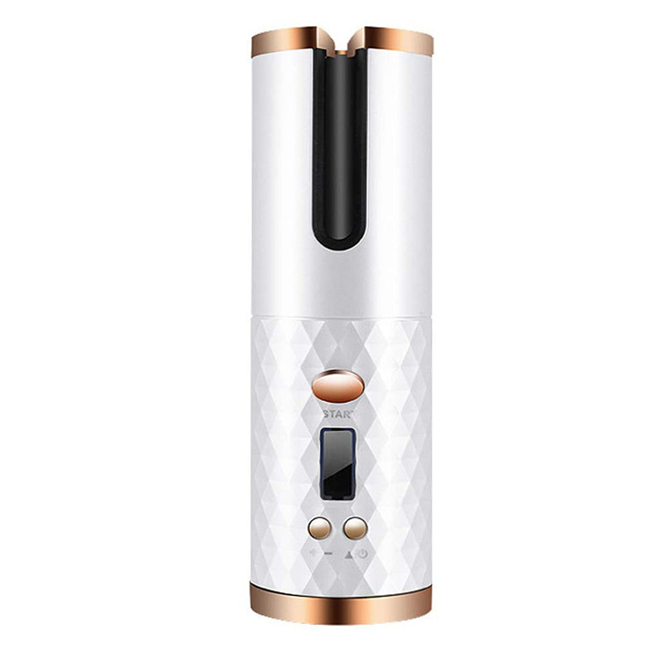 Cordless Automatic Curling Iron, Portable Rechargeable Curler, Fast Curler