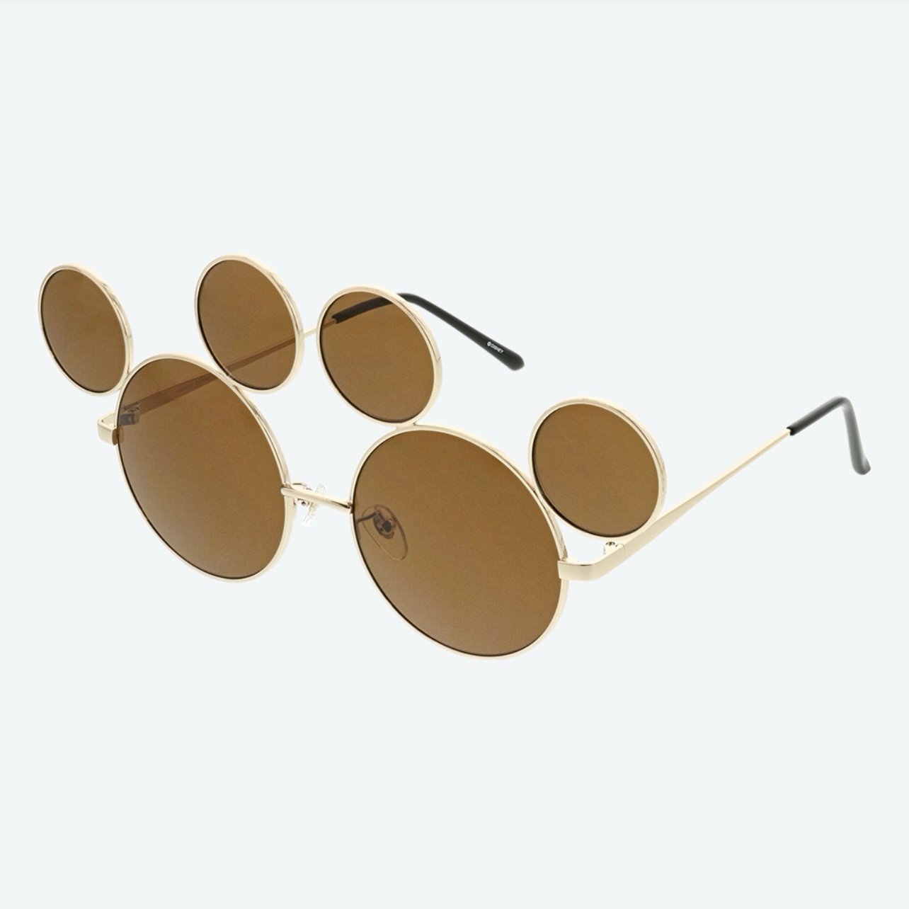 Japan Tokyo Disney Resort Fashion Sunglasses Mickey Metallic Summer Brown