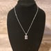 Vintage 925 Silver w/Marcasite & Amethyst Pendant, Signed, Italy