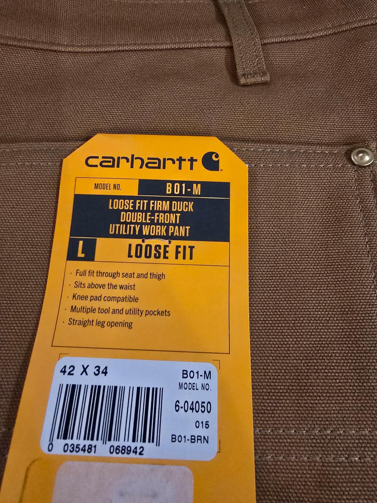 Carhartt Mens Work Jeans Brand New 42x34