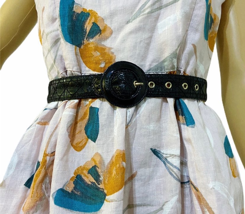 CHRISTIAN DIOR Vintage Quilted Belt