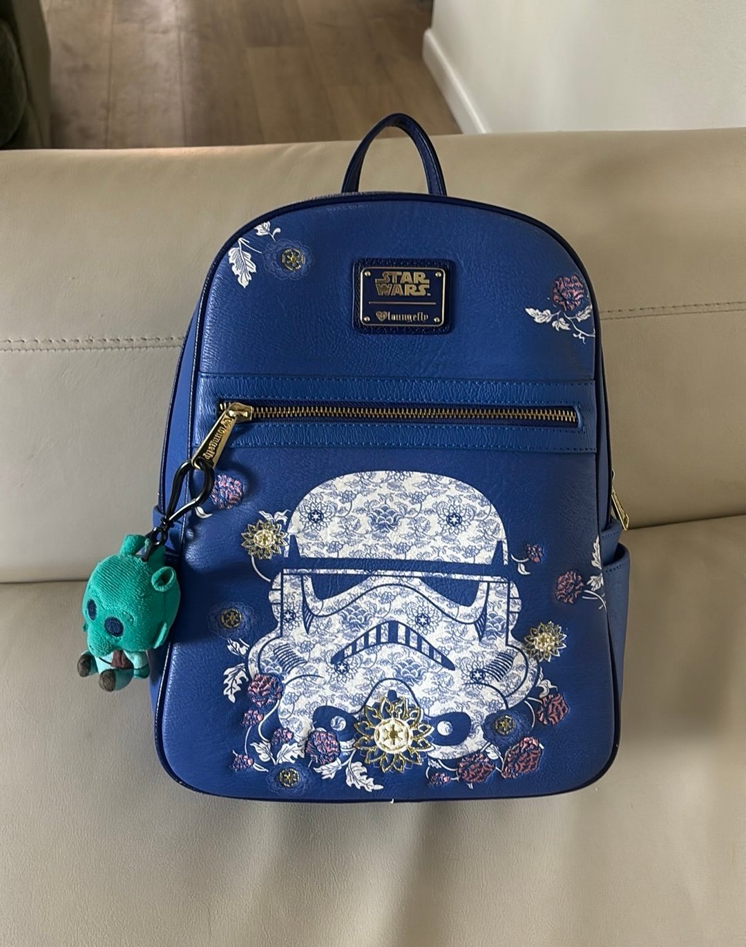 Star Wars Loungefly Blue Floral Stormtrooper Backpack
