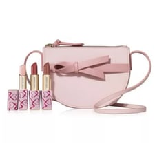 Estee Lauder Perfection Lipstick Set Rebellious Rose, Int Nude,Replenish Balm