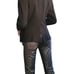 Y2K DOLCE & GABBANA vintage Metallic Silver Black LOW RISE Jeans