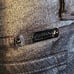 Y2K DOLCE & GABBANA vintage Metallic Silver Black LOW RISE Jeans